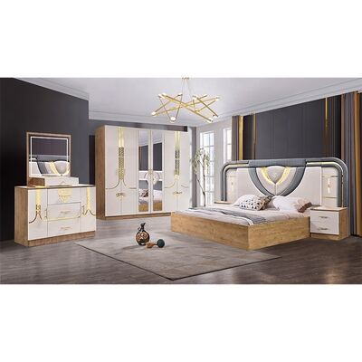 Ensemble Lit Armoire Et Coiffeuse Turkish Furniture Bedroom Sets Luxury king Size Bed Room Wooden Modern Bedroom Furniture Set