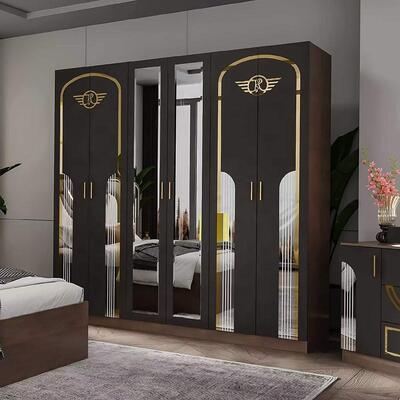 Wholesale Turkish Modern Bedroom Furniture Set Complete 5 Pieces king Size Bed Room Wooden Frame Home Furniture Bedroom Sets