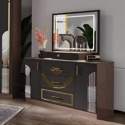 Wholesale Turkish Modern Bedroom Furniture Set Complete 5 Pieces king Size Bed Room Wooden Frame Home Furniture Bedroom Sets