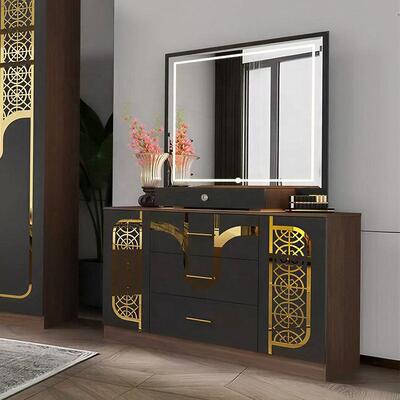 Wholesale Turkish Modern Bedroom Furniture Set Complete 5 Pieces king Size Bed Room Wooden Frame Home Furniture Bedroom Sets