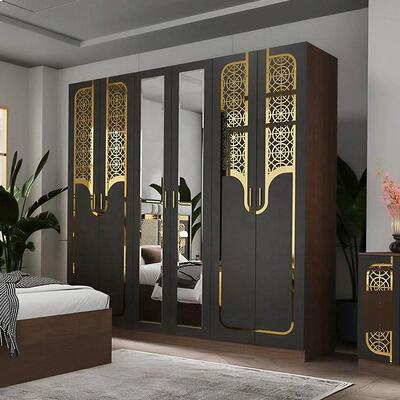 Wholesale Turkish Modern Bedroom Furniture Set Complete 5 Pieces king Size Bed Room Wooden Frame Home Furniture Bedroom Sets