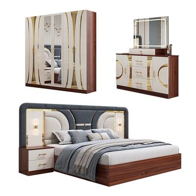 Cheap Wholesale Turkish Bedroom Furniture Set Wooden Frame king Size Bed Room Suite Home Master Room Luxury Modern Bedroom Sets