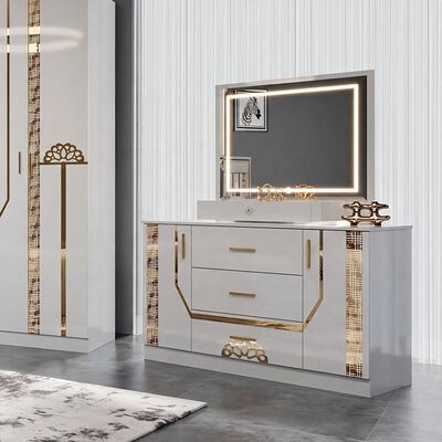 Wholesale Turkish king Size Bed Set Complete Luxury Bedroom Sets Double Adult Room Wooden Frame Modern Bedroom Furniture Set