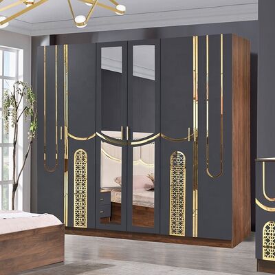 2026 Turkey Style Luxury Bedroom Set king Size Bed Suite Master Room Wooden Frame Cheap Wholesale Modern Bedroom Furniture Set