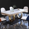 Artificial Marble Contemporary Dining Room Sets Scratch Resistant
