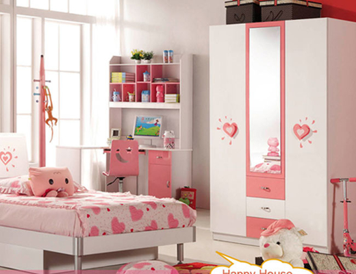 Cabrini Children Bedroom Sets Pink Kids Bedroom Furniture 836