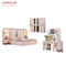 MDF Wood Glass Commercial Bedroom Furniture Double Bedroom Set 1800*2000mm