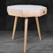 Polygon Wooden Round Corner Multifunctional Side Table Waterproof