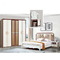 MDF Glass Wooden Minimalist Bedroom Set OEM Ecofriendly Durable