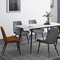 PU Slate Metal Contemporary Dining Room Sets Rectangle Dining Table 180cm