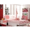 MDF PU Glass Pink Princess Solid Wood Bed With Drawers Bed Set
