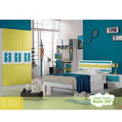 High Gloss Painting Children Bedroom Sets Bed 1280*2050*960mm