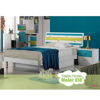 High Gloss Painting Children Bedroom Sets Bed 1280*2050*960mm