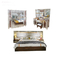 Granite Top Case Home Hotel Bedroom Sets Furniture Mirrored Headboard Bed