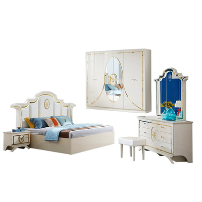 Cabrini MDF Modern Apartment Bedroom Sets Furniture ODM OEM Low Key Luxury