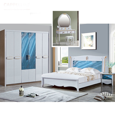 Modern Wood Panel MDF  Turkish Bedroom Set Minimalist 1.8M