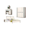 PU Glass Modern Apartment Solid Bedroom Furniture Environmental
