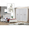 MDF PU Real Wood European Style Bedroom Furniture Sets 2000mm