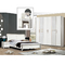 MDF PU Glass European Minimalist Bedroom Set Furniture OEM ODM
