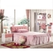 Villa Solid Wood Pink Kids Bedroom Furniture OEM ODM