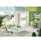 E1 MDF Cappellini Green Children Bedroom Sets Furniture Rounded Corners
