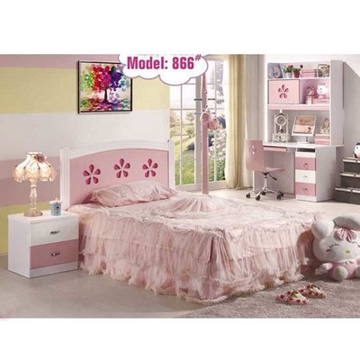 Cabrini Wood Children Bedroom Set Pink Disney Princess Kids Furniture