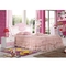Pink Wood Panel Mickey Mouse Children Bedroom Sets High Gloss Painting