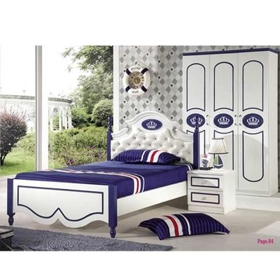 Cabrini Scratch Proof Eco Friendly Children Bedroom Sets Furniture White