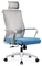 Chrome 100mm Class 3 Modern Ergonomic Chair PU Leather Plywood Ergo Mesh Chair