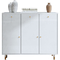 Balcony MDF Sheet Shoe Storage Cabinet With Doors Durable