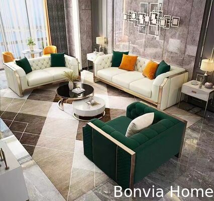 Modern Design Home Decor Sectional Sofa Set Furniture Living Room Luxury Modular 3 2 1Seater Leather Sofa